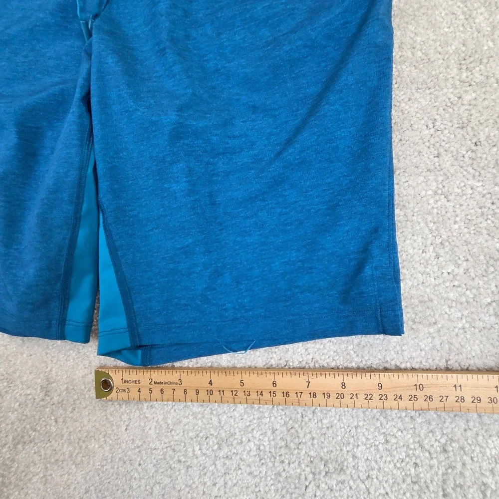 Lululemon License To Train Shorts Mens XS Blue Heathered Athletic Gym LM7AWSS